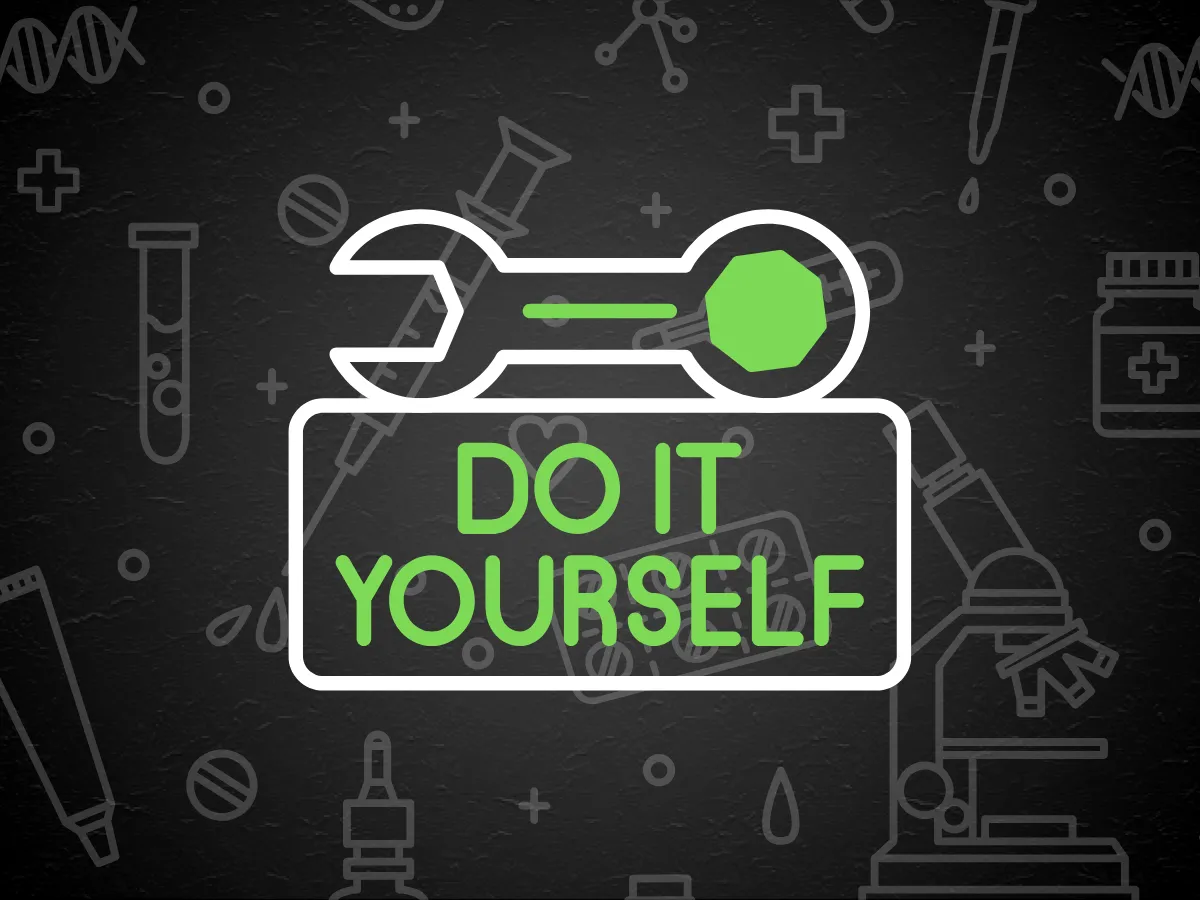 Do it yourself concept with wrench icon symbolizing easy self-hosting and user empowerment with HomeDock OS