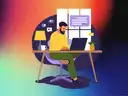 Decorative and blurred background for The Self-Hosted Cloud Built for Freelancers and Professionals