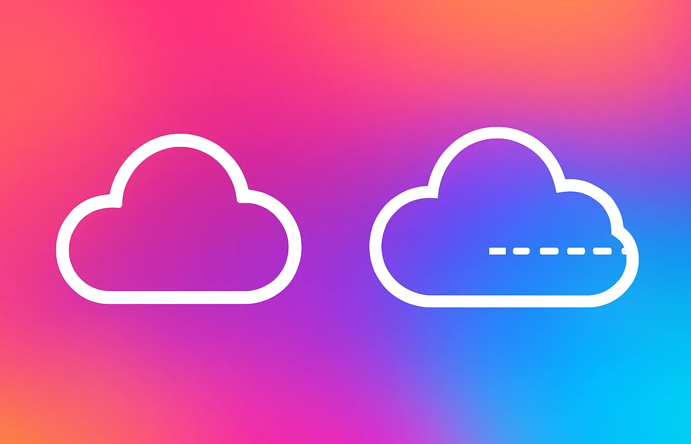 Illustration of hybrid cloud strategies and cloud migration workflows