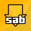 Decorative blurred background for SABnzbd
