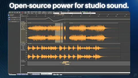 Audacity Screenshot - Open-source power for studio sound.