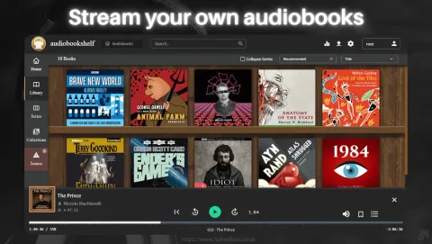 Audiobookshelf Screenshot - Stream your own audiobooks