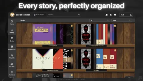 Audiobookshelf Screenshot - Every story, perectly organized