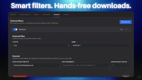 Autobrr Screenshot - Smart filters. Hands-free downloads.