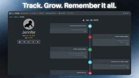 Baby Buddy Screenshot - Track. Grow. Remember it all.