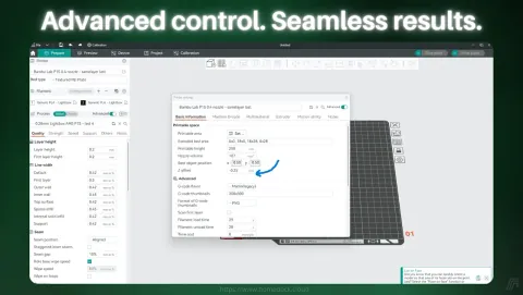 Bambu Studio Screenshot - Advanced control. Seamless results.