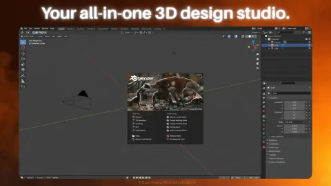 Blender Screenshot - Your all-in-one 3D design studio.