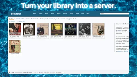 Booksonic Air Screenshot - Turn your library into a server.