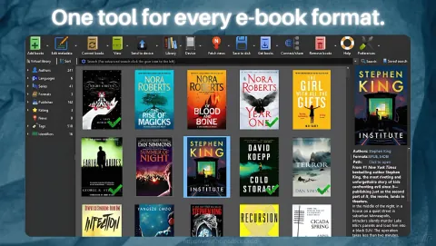Calibre Screenshot - One tool for every e-book format.