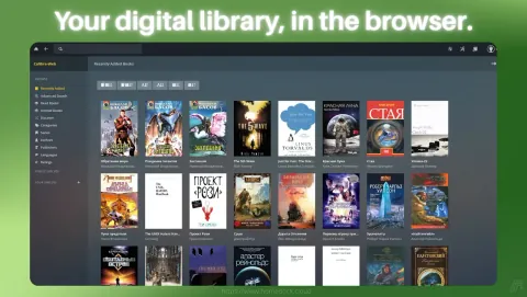 Calibre-Web Screenshot - Your digital library, in the browser.