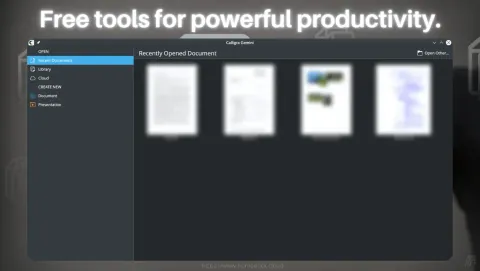Calligra Screenshot - Free tools for powerful productivity.