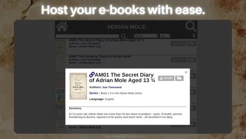 COPS Screenshot - Host your e-books with ease.