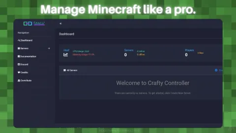 Crafty Controller Screenshot - Manage Minecraft like a pro.
