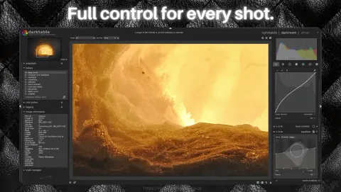 darktable Screenshot - Full control for every shot.