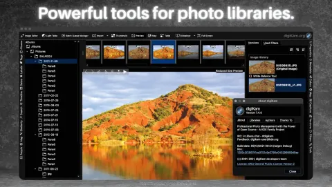 digiKam Screenshot - Powerful tools for photo libraries.