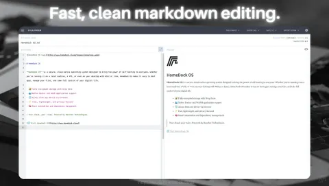 Dillinger Screenshot - Fast, clean markdown editing.
