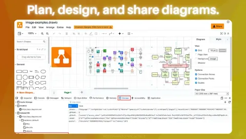 draw.io Screenshot - Plan, design, and share diagrams.