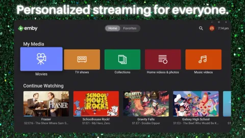 Emby Screenshot - Personalized streaming for everyone.
