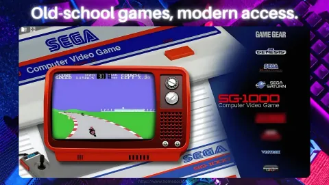 EmulatorJS Screenshot - Old school games, modern access.