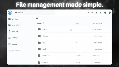 filebrowser Screenshot