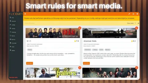 FlexGet Screenshot - Smart rules for smart media.