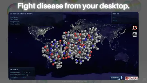 Folding@home Screenshot - Fight disease from your desktop.
