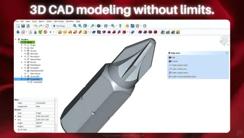FreeCAD Screenshot - 3D CAD modeling without limits.