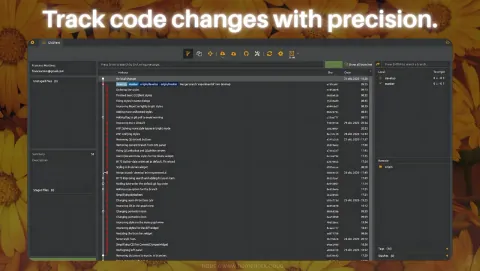 GitQlient Screenshot - Track code changes with precision.