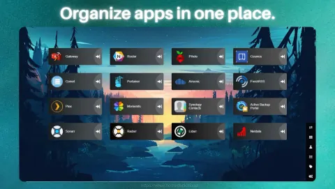 Heimdall Screenshot - Organize apps in one place.