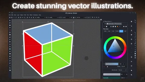 Inkscape Screenshot - Create stunning vector illustrations.