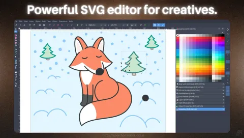 Inkscape Screenshot - Powerful SVG editor for creatives.