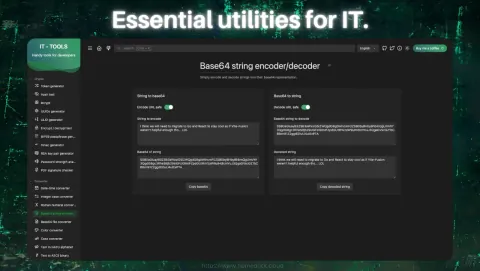 IT Tools Screenshot - Essential utilities for IT.