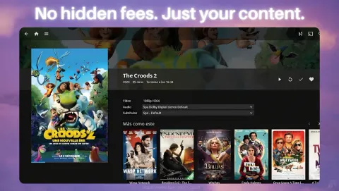 Jellyfin Screenshot - No hidden fees. Just your content.
