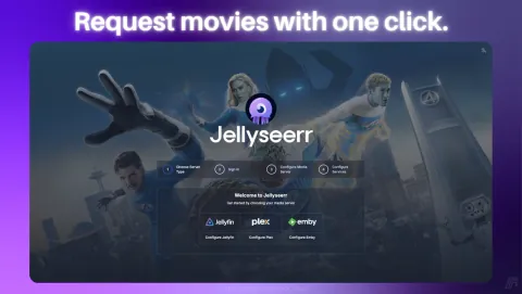 Jellyseerr Screenshot - Request movies with one click.