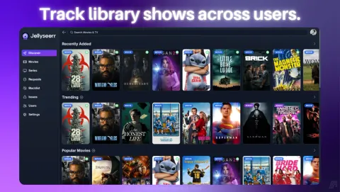 Jellyseerr Screenshot - Track library shows across users.
