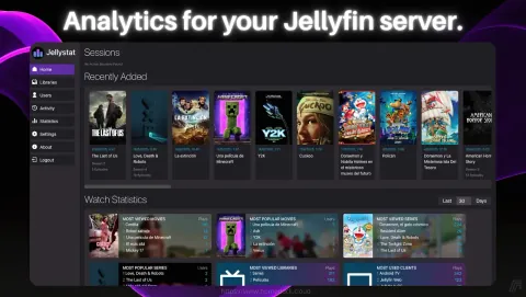 Jellystat Screenshot - Analytics for your Jellyfin server.