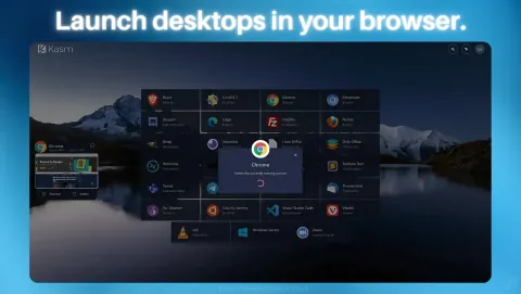 Kasm Workspaces Screenshot - Launch desktops in your browser.