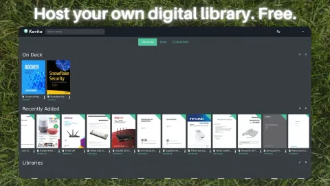 Kavita Screenshot - Host your own digital library. Free.
