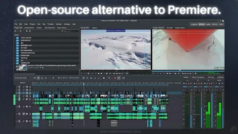 Kdenlive Screenshot - Open-source alternative to Premiere.