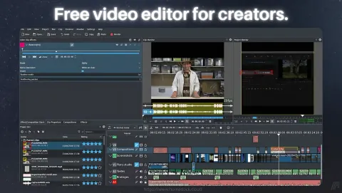 Kdenlive Screenshot - Free video editor for creators.