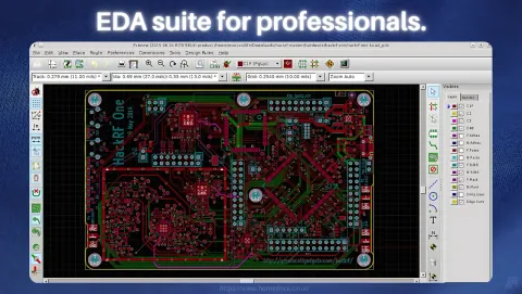 KiCad Screenshot - EDA suite for professionals.