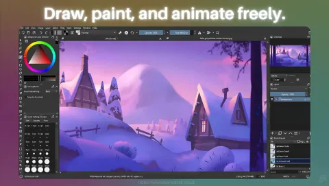 Krita Screenshot - Draw, paint, and animate freely.
