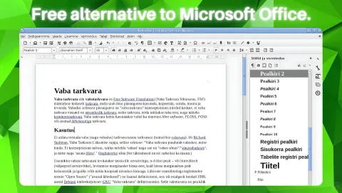 LibreOffice Screenshot - Writer, Calc, Impress. Fully featured.
