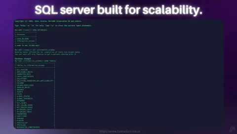 MariaDB Screenshot - SQL server built for scalability.