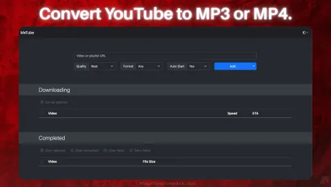 MeTube Screenshot - Convert YouTube to MP3 or MP4.