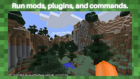 Minecraft Server Screenshot - Run mods, plugins, and commands.