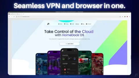 Mullvad Browser Screenshot - Seamless VPN and browser in one.