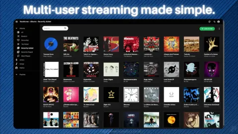 Navidrome Screenshot - Multi-user streaming made simple.