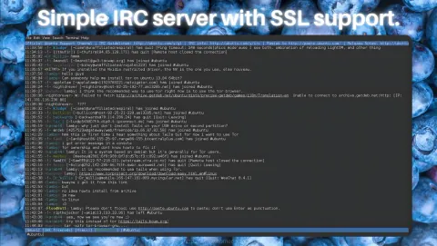 ngIRCd Screenshot - Simple IRC server with SSL support.
