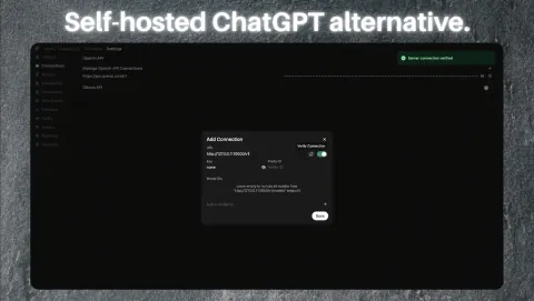 Ollama GPT Screenshot - Self-hosted ChatGPT alternative.